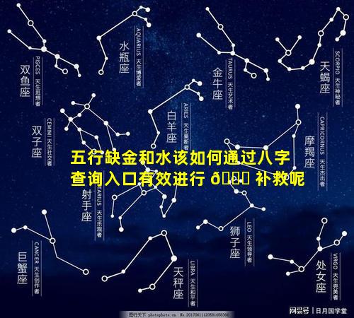 五行缺金和水该如何通过八字查询入口有效进行 🐅 补救呢
